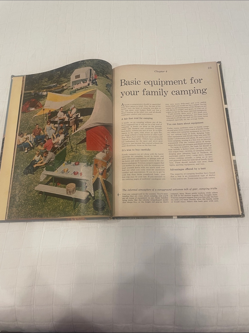 Vintage 1961 first edition Better Homes & Gardens FAMILY CAMPING Hardcover Book - Picture 9 of 16